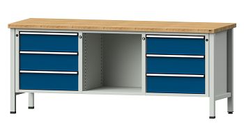 RAL 7035 Lichtgrau/ RAL 5010 Enzianblau 