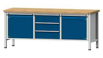 RAL 7035 Lichtgrau/ RAL 5010 Enzianblau 