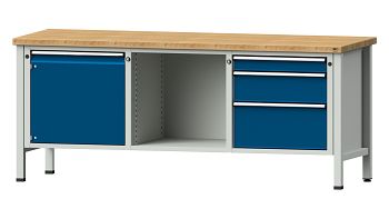 RAL 7035 Lichtgrau/ RAL 5010 Enzianblau 