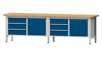 RAL 7035 Lichtgrau/ RAL 5010 Enzianblau 