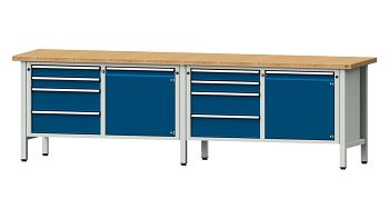 RAL 7035 Lichtgrau/ RAL 5010 Enzianblau 