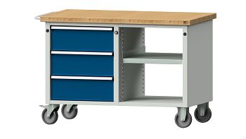 RAL 7035 Lichtgrau/ RAL 5010 Enzianblau 