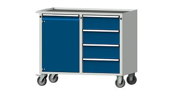 RAL 7035 Lichtgrau/ RAL 5010 Enzianblau 