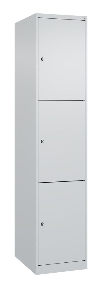 Schließfachschrank, bodenstehend 1 Abteil / 3 Fächer á 400 mm