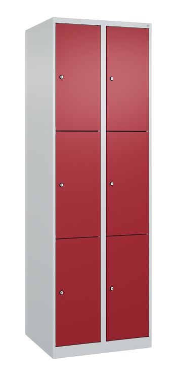 Lichtgrau RAL 7035/Rubinrot RAL 3003 
