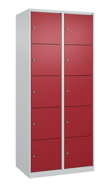 Lichtgrau RAL 7035/Rubinrot RAL 3003 