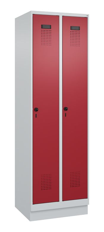 Lichtgrau RAL 7035/Rubinrot RAL 3003 