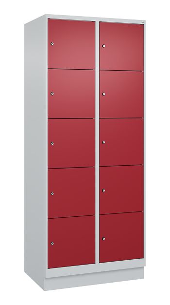 Lichtgrau RAL 7035/Rubinrot RAL 3003 