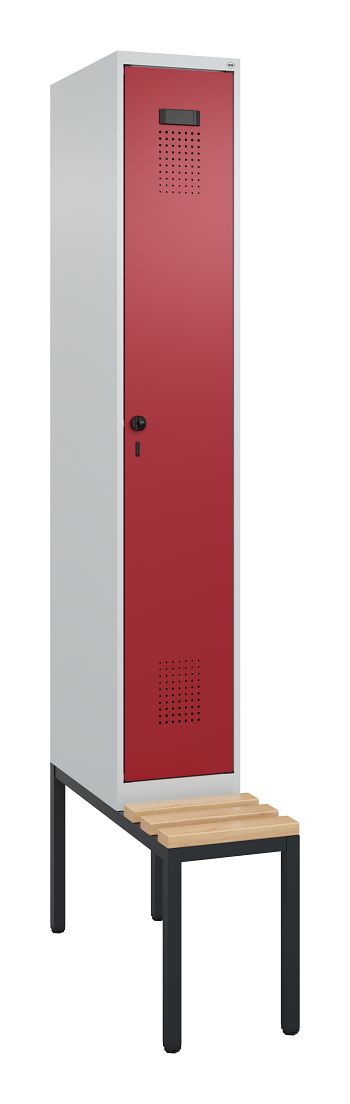 Lichtgrau RAL 7035/Rubinrot RAL 3003 