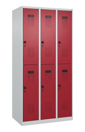 Lichtgrau RAL 7035/Rubinrot RAL 3003 