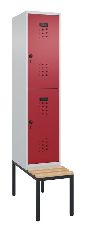 Lichtgrau RAL 7035/Rubinrot RAL 3003 
