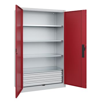 Schwerlastschrank m. 3 Schubl. 100 mm H 1950 x B 1200 x T 500 mm,