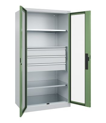 Schwerlastschrank m. 3 Schubl. 150 mm H 1950 x B 1000 x T 600 mm
