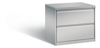 Hängeregistraturschrank RAL 9006 2-bahnig mit 2 Schubladen