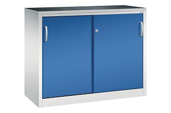 Lichtgrau RAL 7035/Enzianblau RAL 5010 