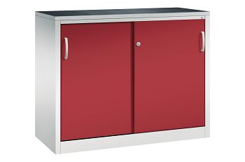 Lichtgrau RAL 7035/Rubinrot RAL 3003 