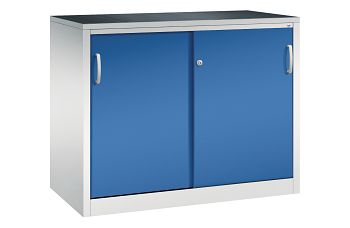 Lichtgrau RAL 7035/Enzianblau RAL 5010 