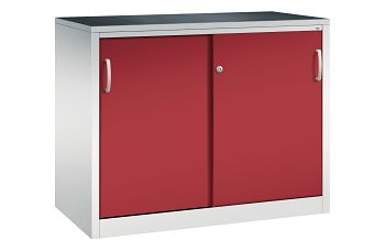 Lichtgrau RAL 7035/Rubinrot RAL 3003 