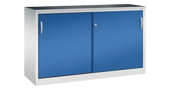 Lichtgrau RAL 7035/Enzianblau RAL 5010 