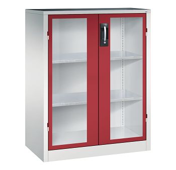 Lichtgrau RAL 7035/Rubinrot RAL 3003 