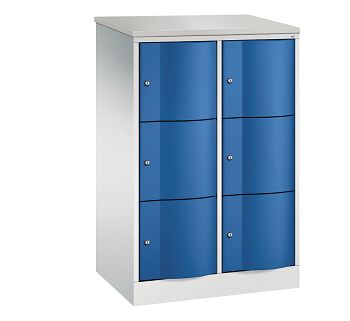 Lichtgrau RAL 7035/Enzianblau RAL 5010 