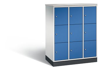 Lichtgrau RAL 7035/Enzianblau RAL 5010 