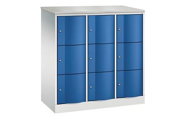 Lichtgrau RAL 7035/Enzianblau RAL 5010 