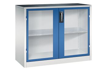 Lichtgrau RAL 7035/Enzianblau RAL 5010 