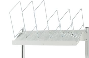 Kartonagenmagazin mit Steckbügel für B 1000 mm, T 450 mm,  RAL7035