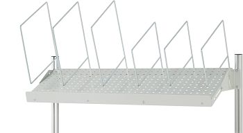 Kartonagenmagazin mit Steckbügel für B 1250 mm, T 450 mm,  RAL7035