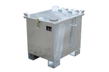 Lithium-Ionen-Lagerbehälter, verzinkt Typ LIL 90, LxBxH: 600 x 800 x 750 mm