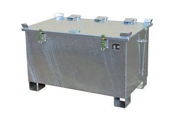 Lithium-Ionen-Lagerbehälter, verzinkt Typ LIL 220, LxBxH: 1200x800x750 mm