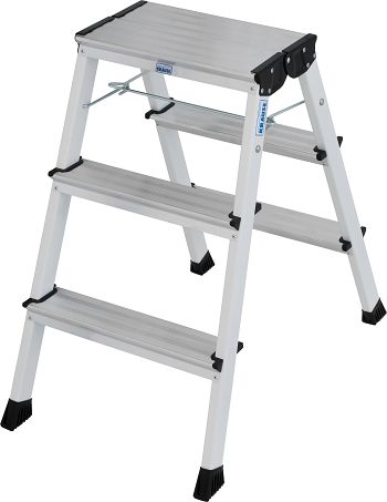Rolly Doppel-Klapp Tritt 2 x 3 Stufen weiß
