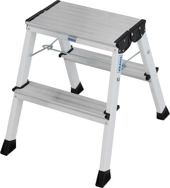 Rolly Doppel-Klapp Tritt 2 x 2 Stufen weiß
