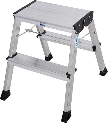 Rolly Doppel-Klapp Tritt 2 x 2 Stufen, alu