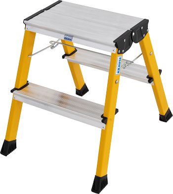 Rolly Doppel-Klapp Tritt 2 x 2 Stufen gelb