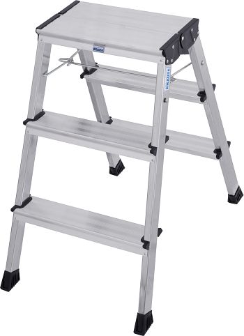 Rolly Doppel-Klapp Tritt 2 x 3 Stufen, alu