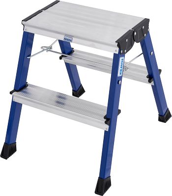 Rolly Doppel-Klapp Tritt 2 x 2 Stufen blau
