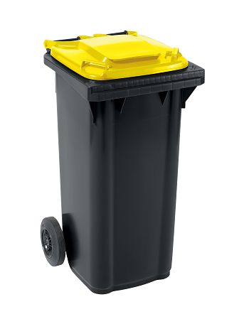 Kunststoffmülltonne 120 ltr. TxBxH: 555 x 505 x 945 mm