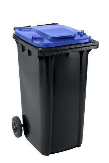 Kunststoffmülltonne 240 ltr. TxBxH: 740 x 580 x 1100 mm