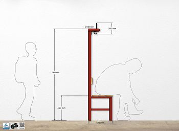 RAL 3000 feuerrot/schwarz 