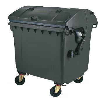 Müllgroßbehälter Kunststoff 1100 ltr. mit Schiebedeckel