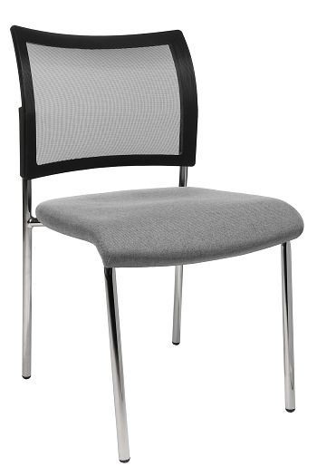 Besucherstuhl Visit 10-Net 4-Fuß-Gestell, verchromt, VE=2 Stck.