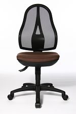 Rückennetzteil schwarz/Sitz dunkelbraun 