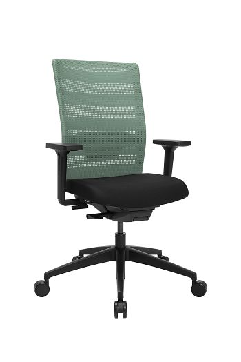 Büro-Drehstuhl AirWork inkl. höhenverstellbarer Armlehnen O2
