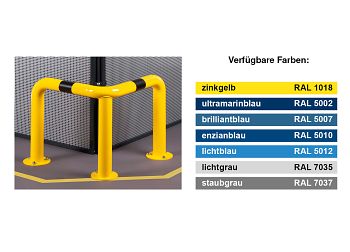 Rammschutzbügel 90° HxL: 350 x 600/600 mm