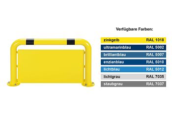 Rammschutzbügel mit Unterfahrschutz HxL: 600 x 550 mm