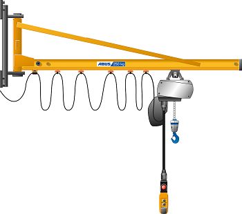Wandschwenkkran Typ LW Tragkr. 125kg, Ausladung 3000mm
