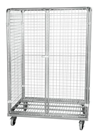 Stahlrollbehälter, 5-seitig, BxTxH: 800 x 1200 x 1830 mm