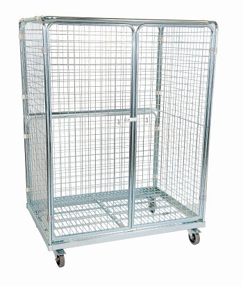 Stahlrollbehälter, 5-seitig, BxTxH: 950 x 1350 x 1830 mm